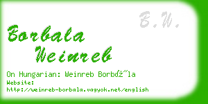 borbala weinreb business card